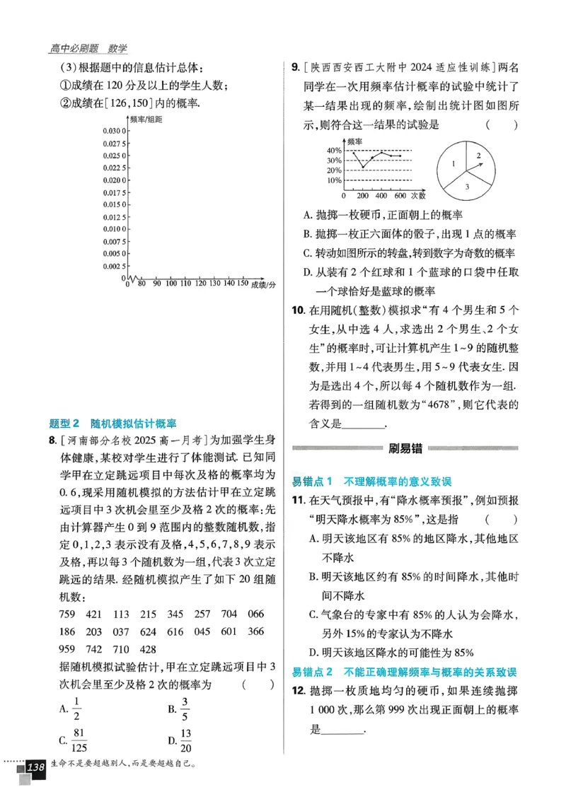 主书数学必修2_数学_2026版高中必刷题数学《人教A版》_2026春高中必刷题《人教A版数学必修2》