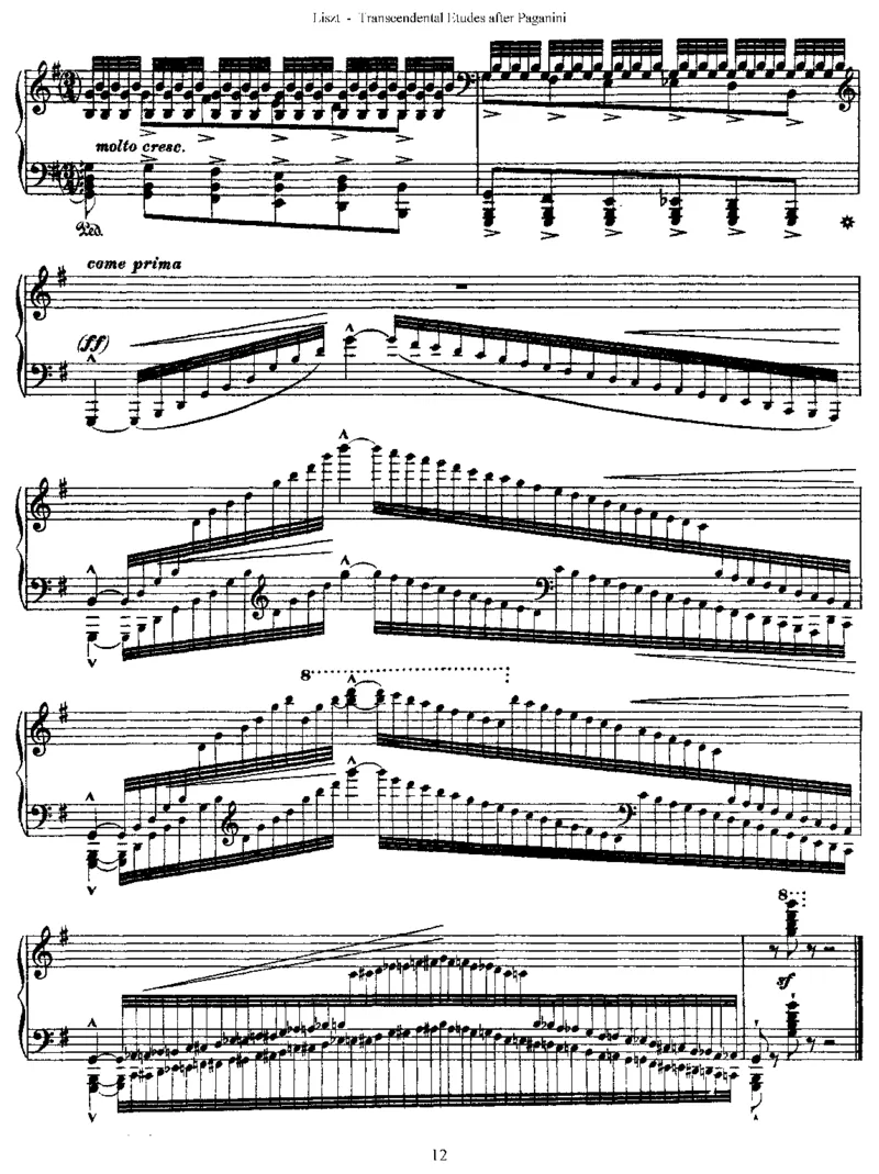 李斯特六首帕格尼尼练习曲钢琴谱_一万首著名钢琴曲谱哈农贝多芬合集视频教学电子版高清无水印可打印_1古典钢琴知名音乐家谱_李斯特钢琴谱全集