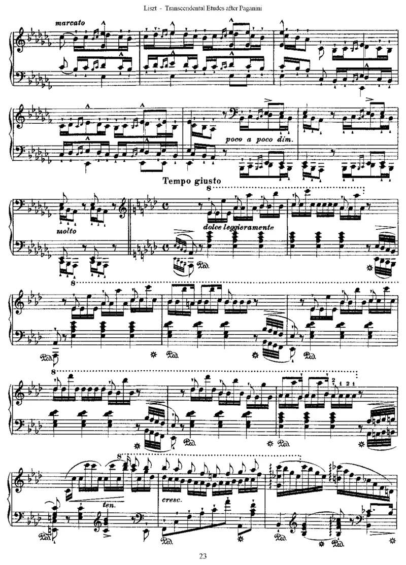 李斯特六首帕格尼尼练习曲钢琴谱_一万首著名钢琴曲谱哈农贝多芬合集视频教学电子版高清无水印可打印_1古典钢琴知名音乐家谱_李斯特钢琴谱全集