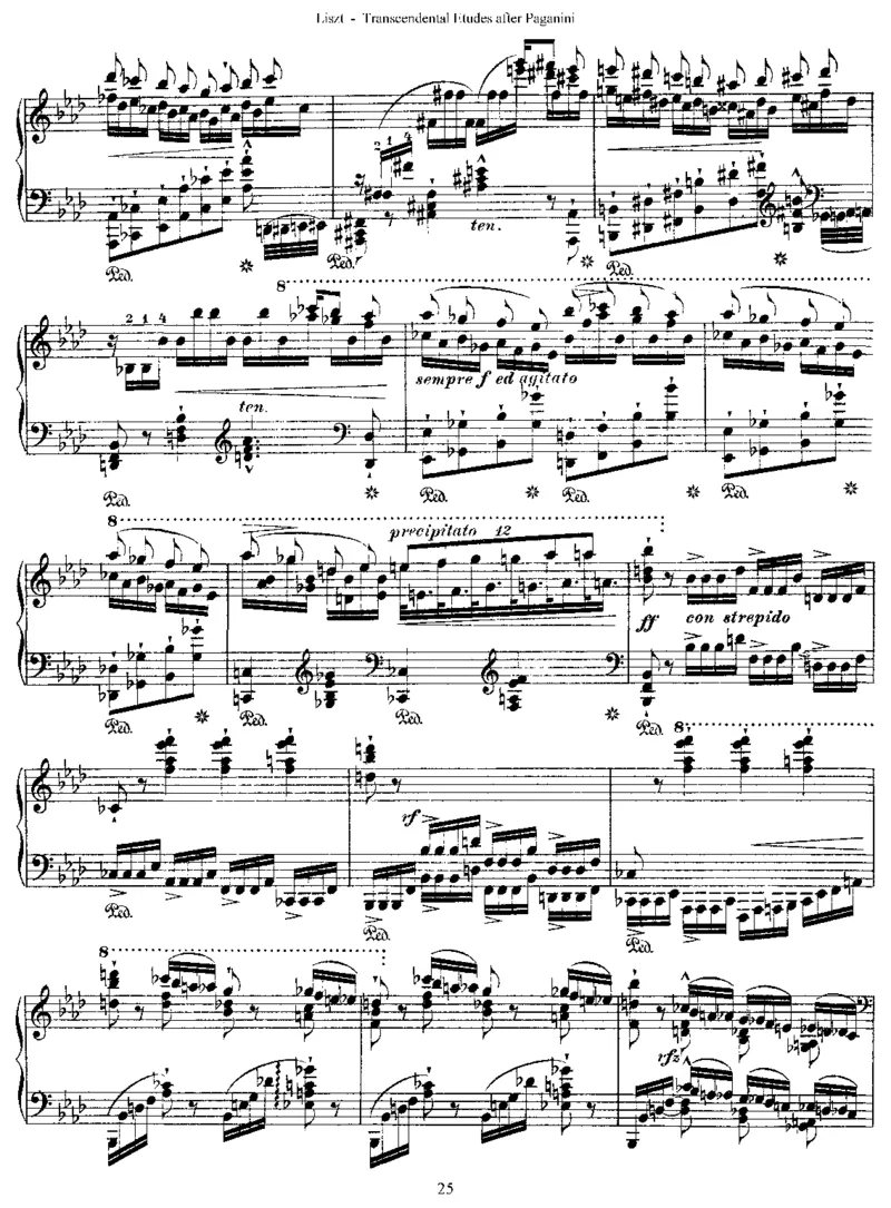 李斯特六首帕格尼尼练习曲钢琴谱_一万首著名钢琴曲谱哈农贝多芬合集视频教学电子版高清无水印可打印_1古典钢琴知名音乐家谱_李斯特钢琴谱全集