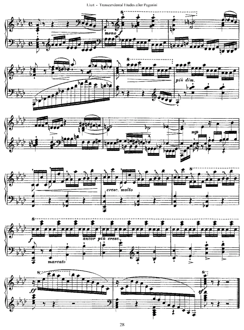 李斯特六首帕格尼尼练习曲钢琴谱_一万首著名钢琴曲谱哈农贝多芬合集视频教学电子版高清无水印可打印_1古典钢琴知名音乐家谱_李斯特钢琴谱全集