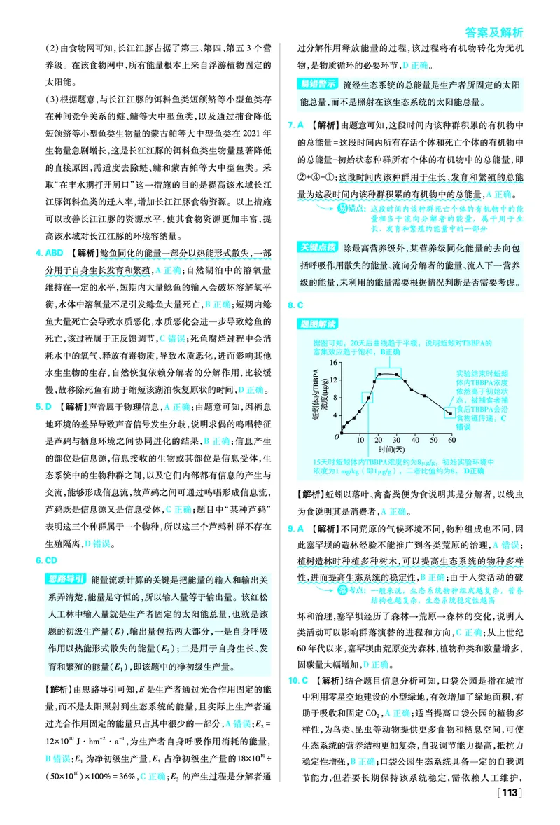 第3章生态系统及其稳定性_生物_2026版高中必刷题生物人教版_2026春高中必刷题生物必修2RJ_答案生物选修2