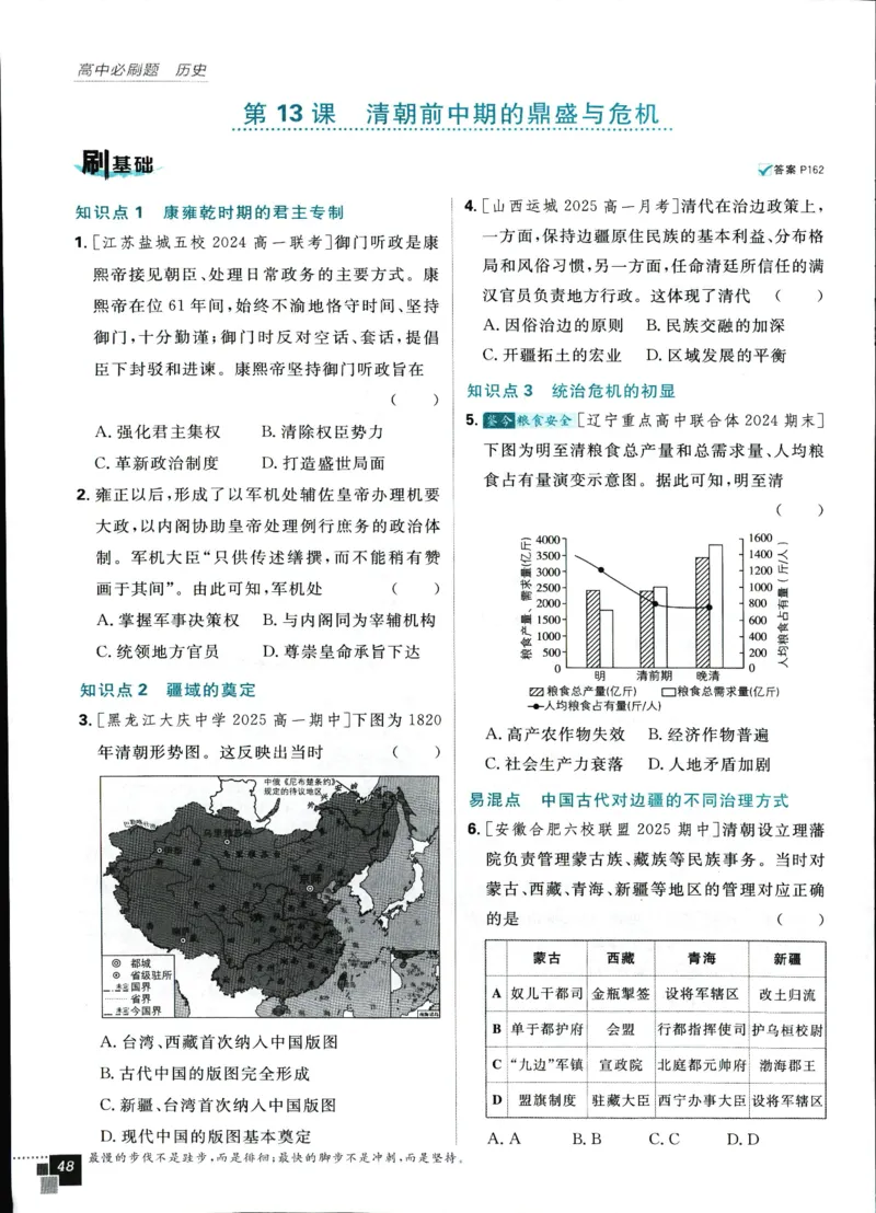 主书_历史_2026高中必刷题历史必修上RJ