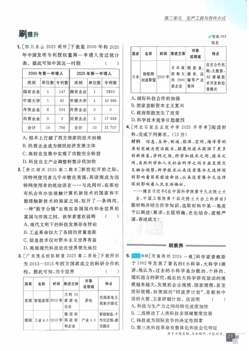 主书历史选修2_历史_2026春高中必刷题历史选修2RJ