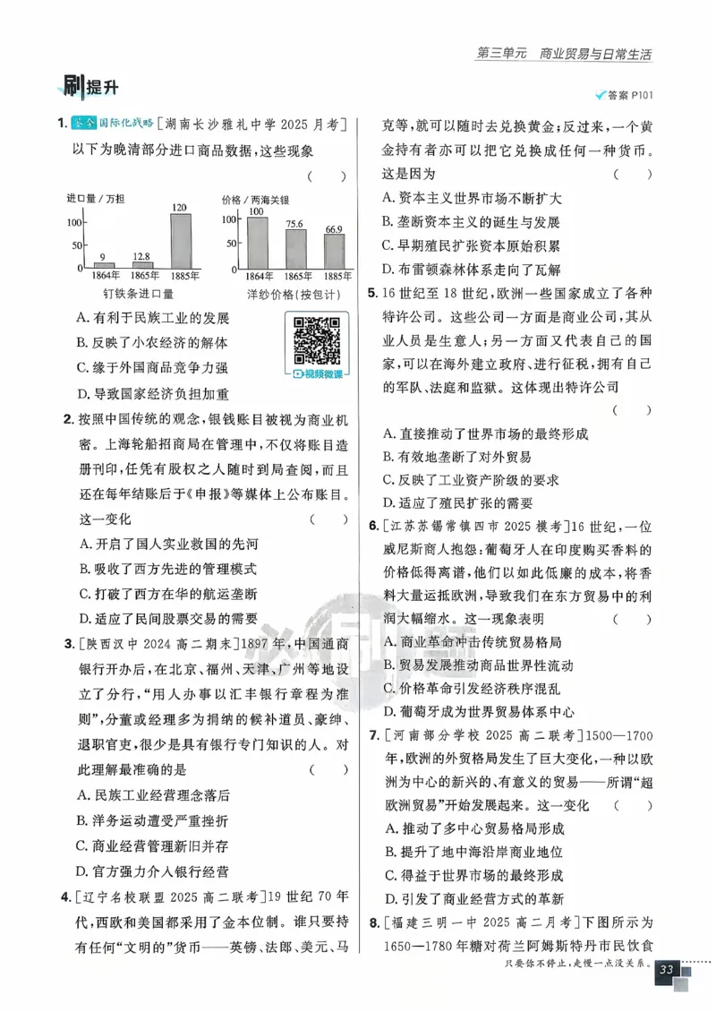 主书历史选修2_历史_2026春高中必刷题历史选修2RJ