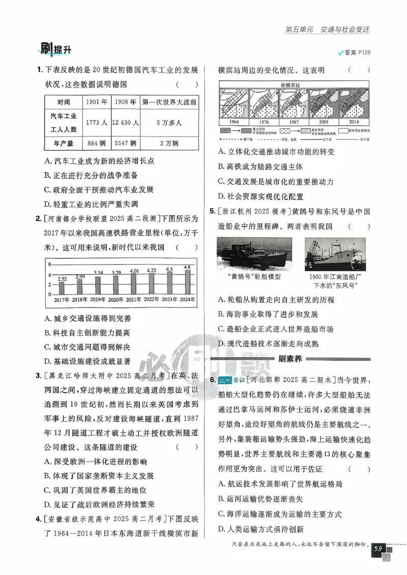 主书历史选修2_历史_2026春高中必刷题历史选修2RJ