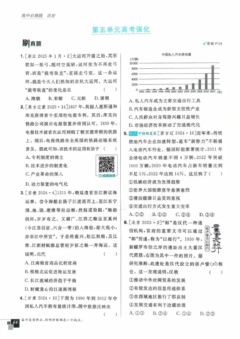 主书历史选修2_历史_2026春高中必刷题历史选修2RJ