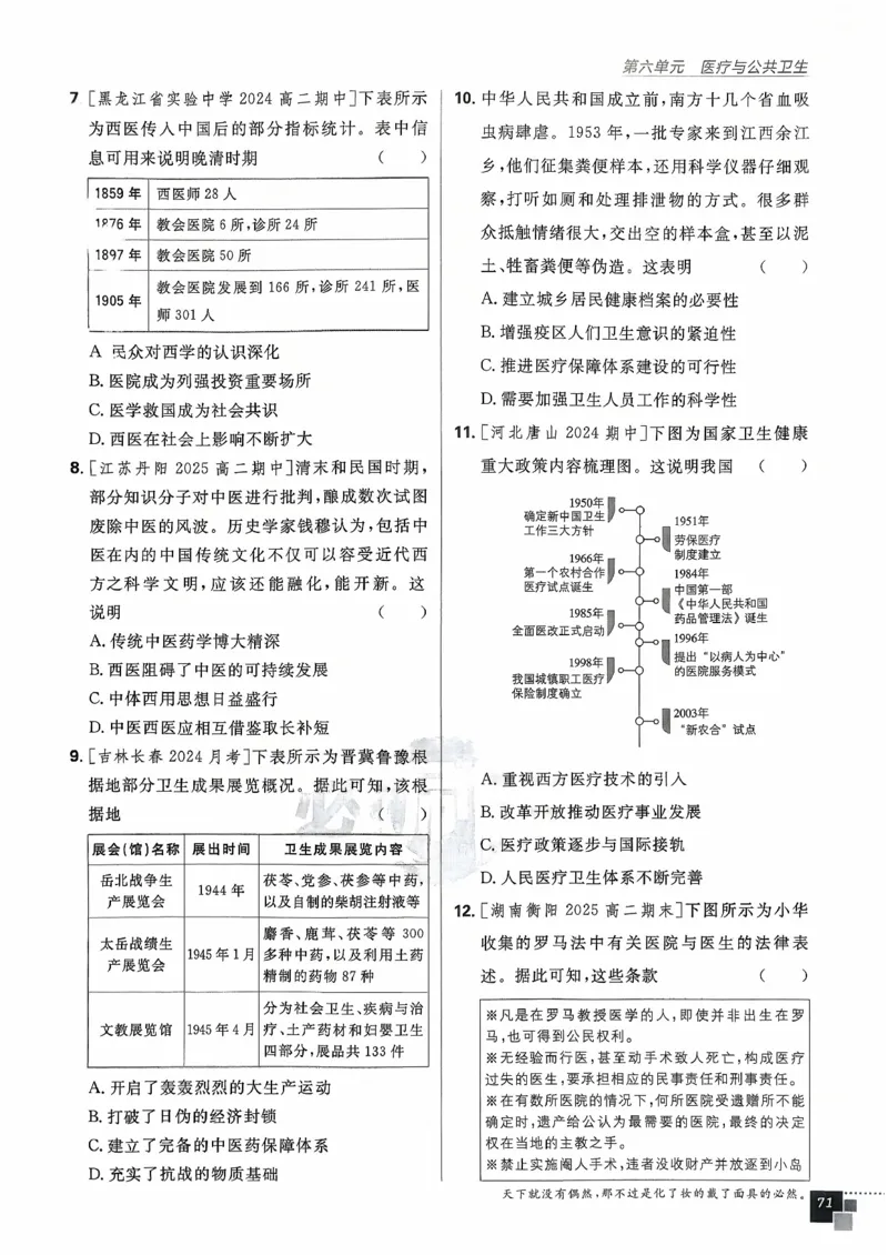 主书历史选修2_历史_2026春高中必刷题历史选修2RJ