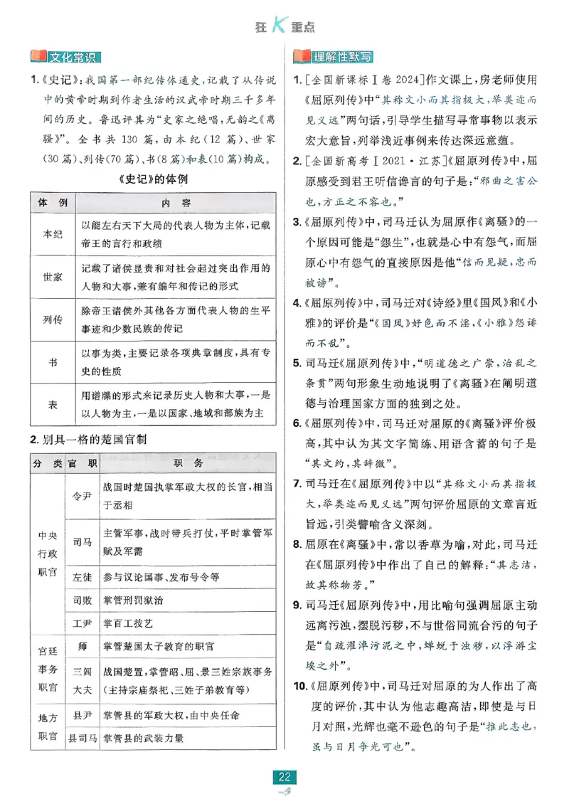 狂k重点语文选修中_2026版高中必刷题_语文_2026版高中必刷春语文选修中