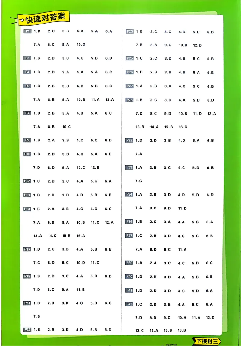 2026版高中必刷题历史选修1解析册_历史_2026版高中必刷题历史选修1RJ