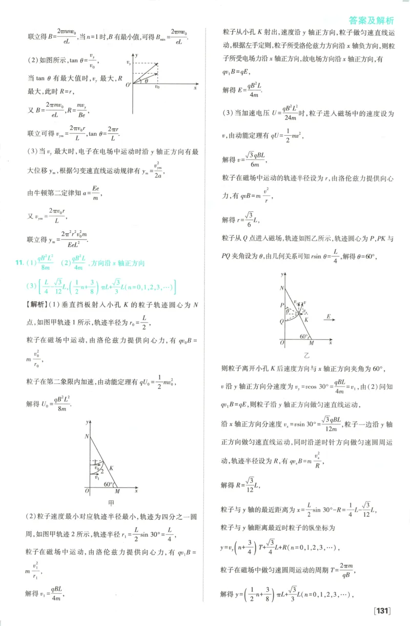 答案_2026版高中必刷题_物理_2026版高中必刷题物理教科版_2026版高中必刷题物理选择性必修二（教科版）