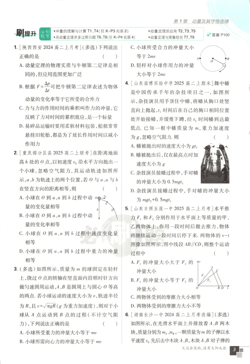 主书_2026版高中必刷题_物理_2026版高中必刷题物理鲁科版_高中必刷题物理选修一LK