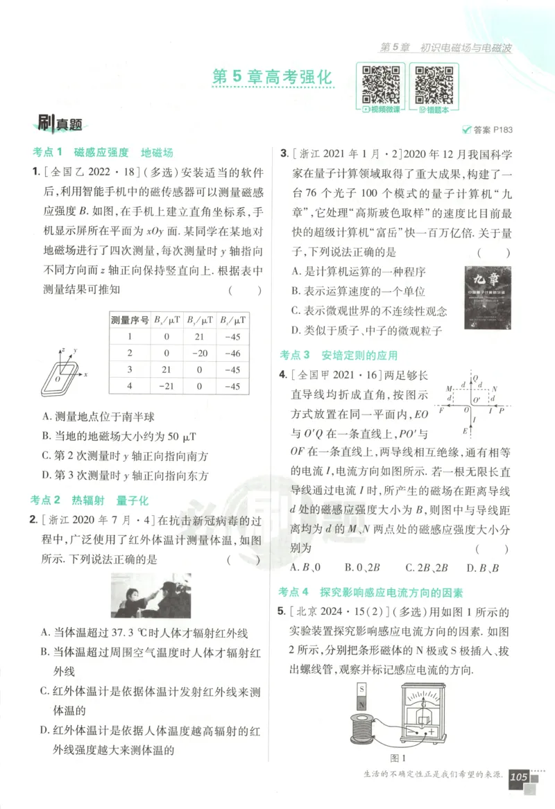 主书_2026版高中必刷题_物理_2026版高中必刷题物理鲁科版_高中必刷题物理选修一LK