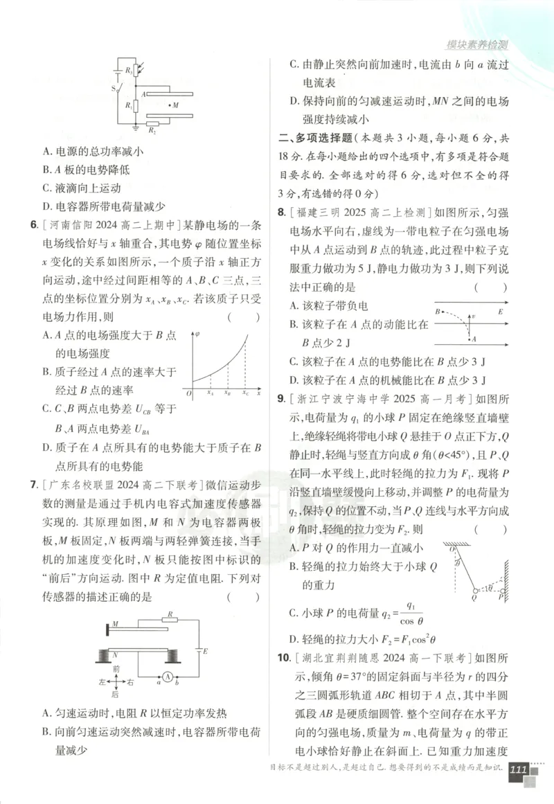 主书_2026版高中必刷题_物理_2026版高中必刷题物理鲁科版_高中必刷题物理选修一LK