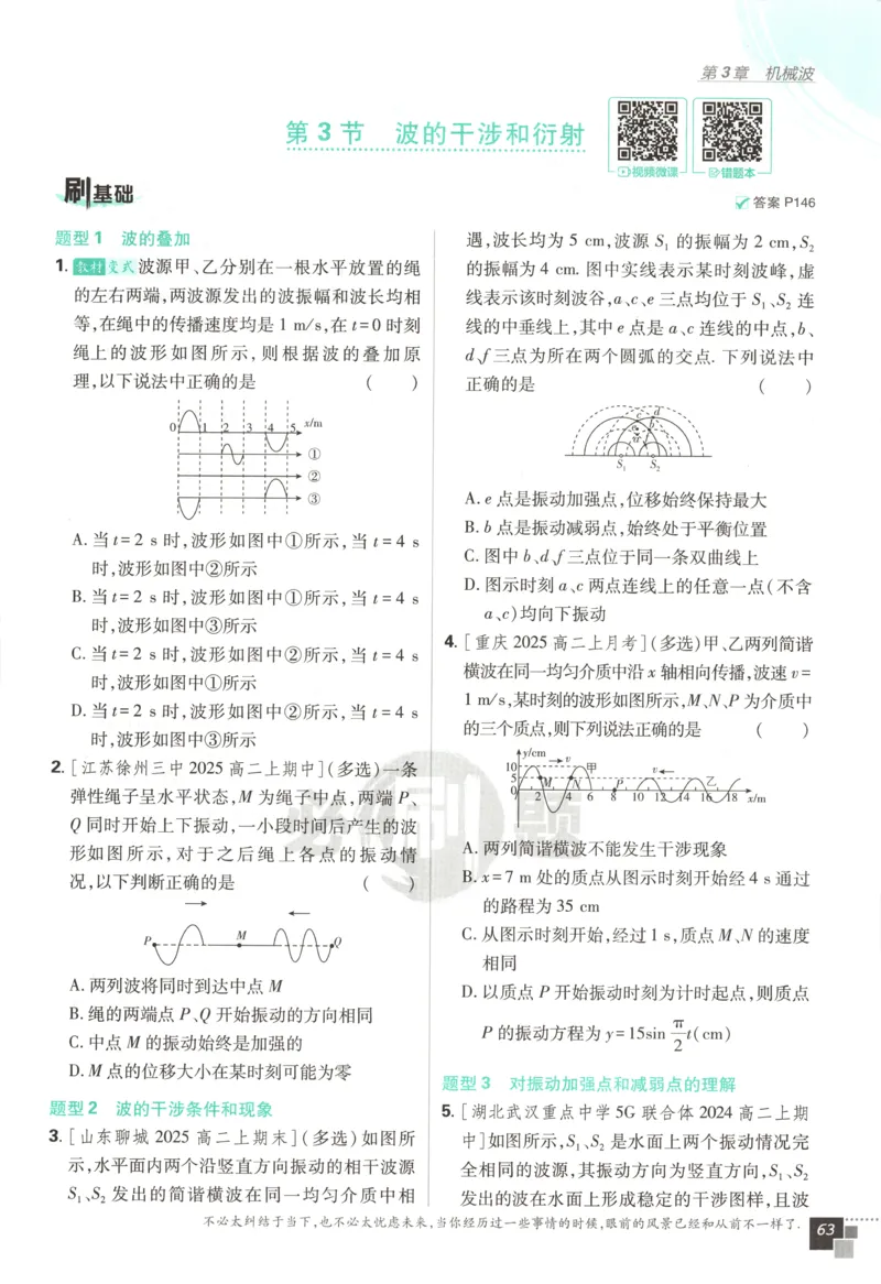 主书_2026版高中必刷题_物理_2026版高中必刷题物理鲁科版_高中必刷题物理选修一LK