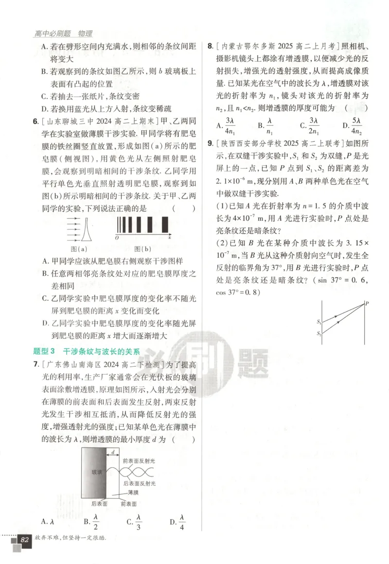 主书_2026版高中必刷题_物理_2026版高中必刷题物理鲁科版_高中必刷题物理选修一LK