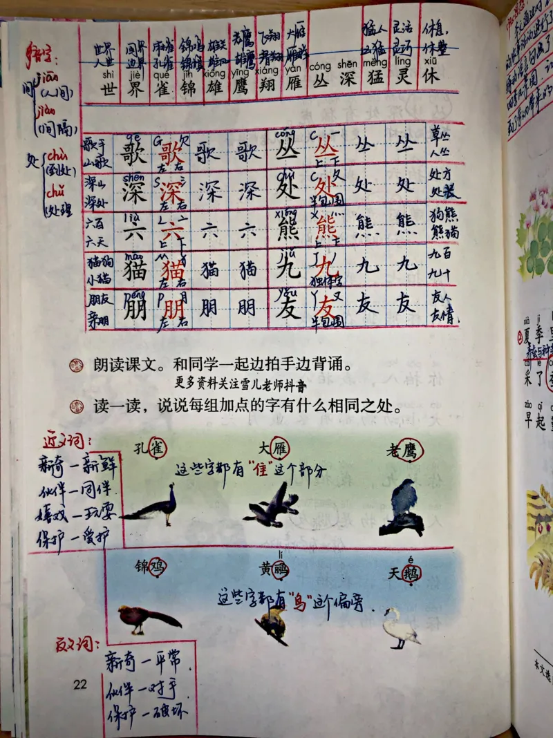 小学二年级上册上学期-部编版语文：识字③预习笔记_小学1-6年级全部试卷_语文_二年级_3-7-1、小学二年级语文上册_3-7-1-1、复习、知识点、归纳汇总_部编版