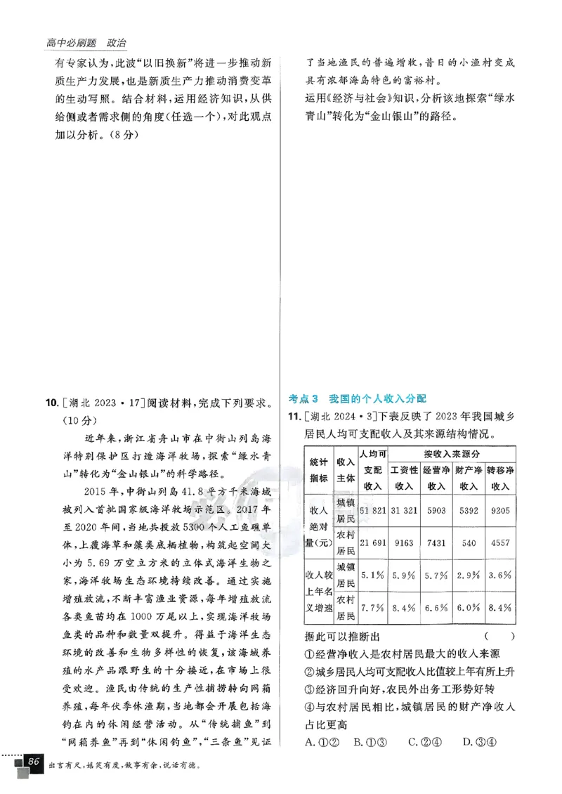 主书政治必修1+2_2026版高中必刷题_政治_2026版高中必刷题政治RJ必修1必修2