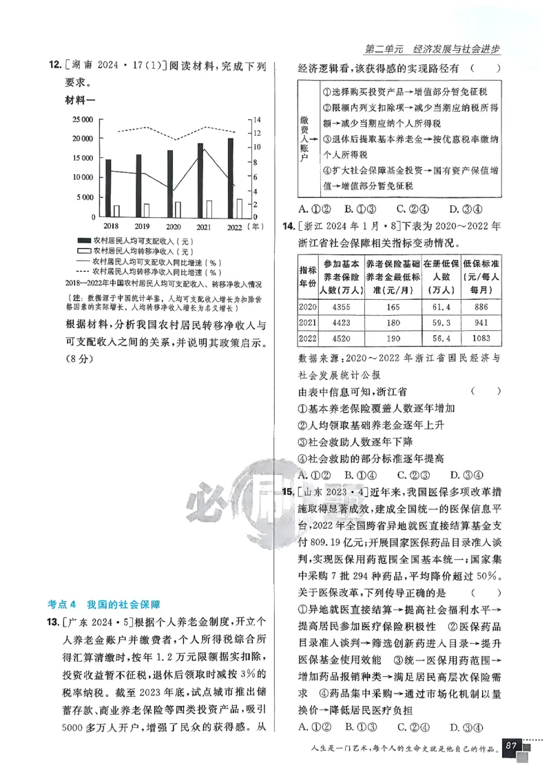 主书政治必修1+2_2026版高中必刷题_政治_2026版高中必刷题政治RJ必修1必修2