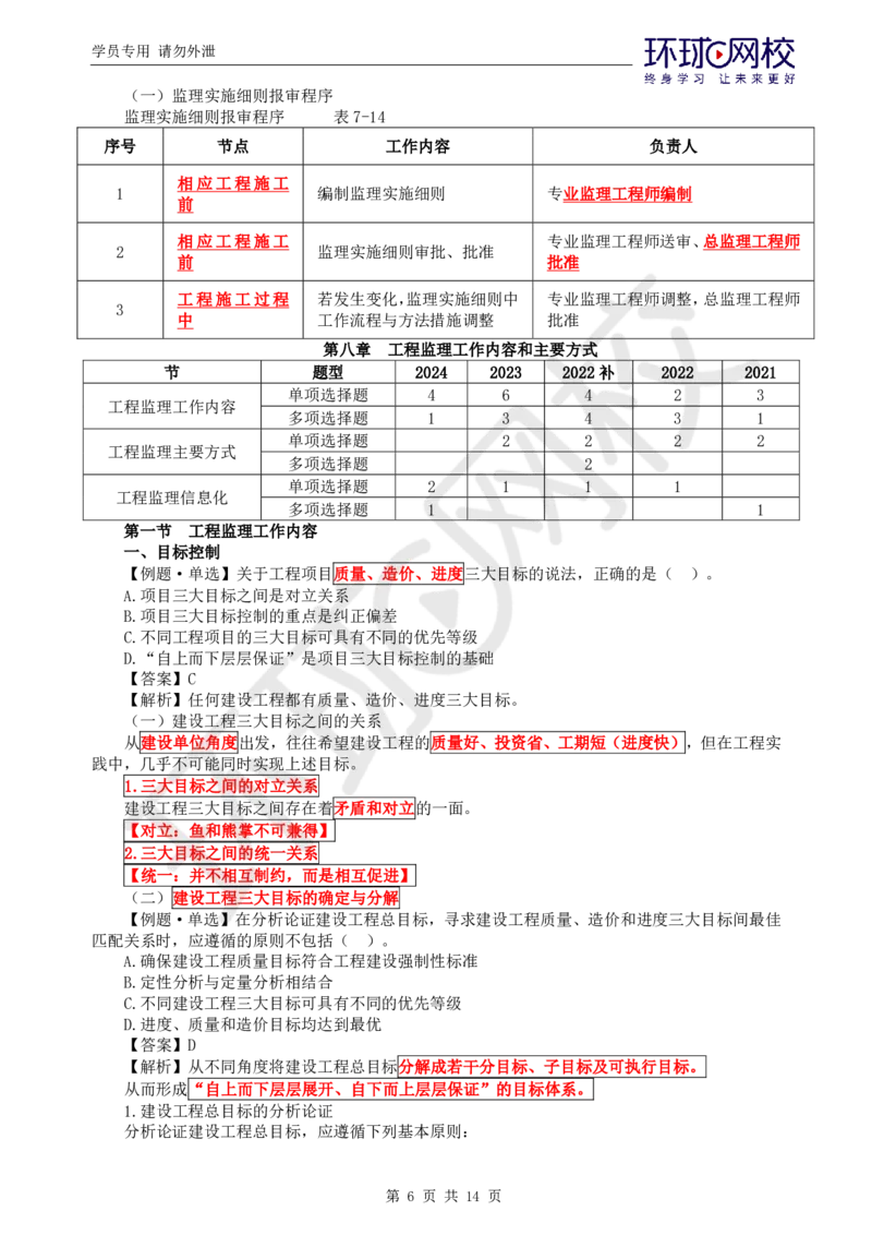 第6讲精题必练（六）_监理工程师_2025监理工程师_2025年监理工程师SVIP_2025年监理概论法规SVIP_03-习题精析✿实战特训✿模考通关_11-概论《精题必练班》徐云博HQ推荐