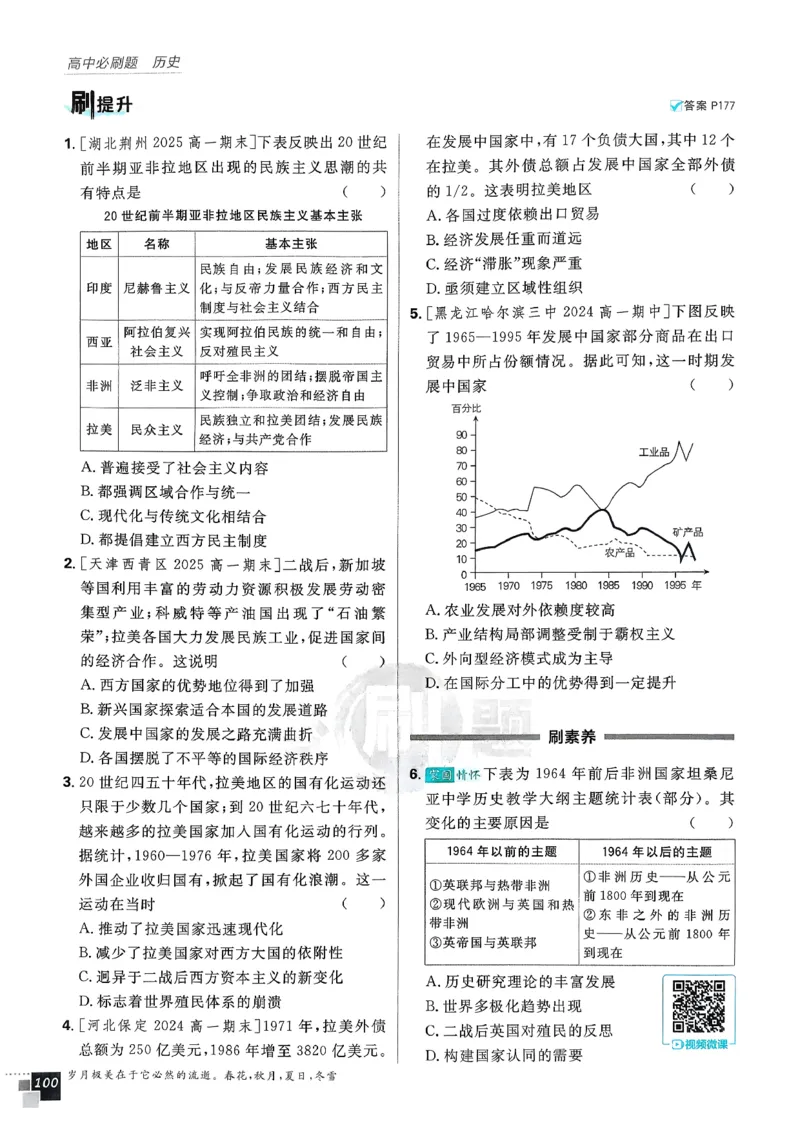 主书历史必修下_历史_2026春高中必刷题历史必修下RJ