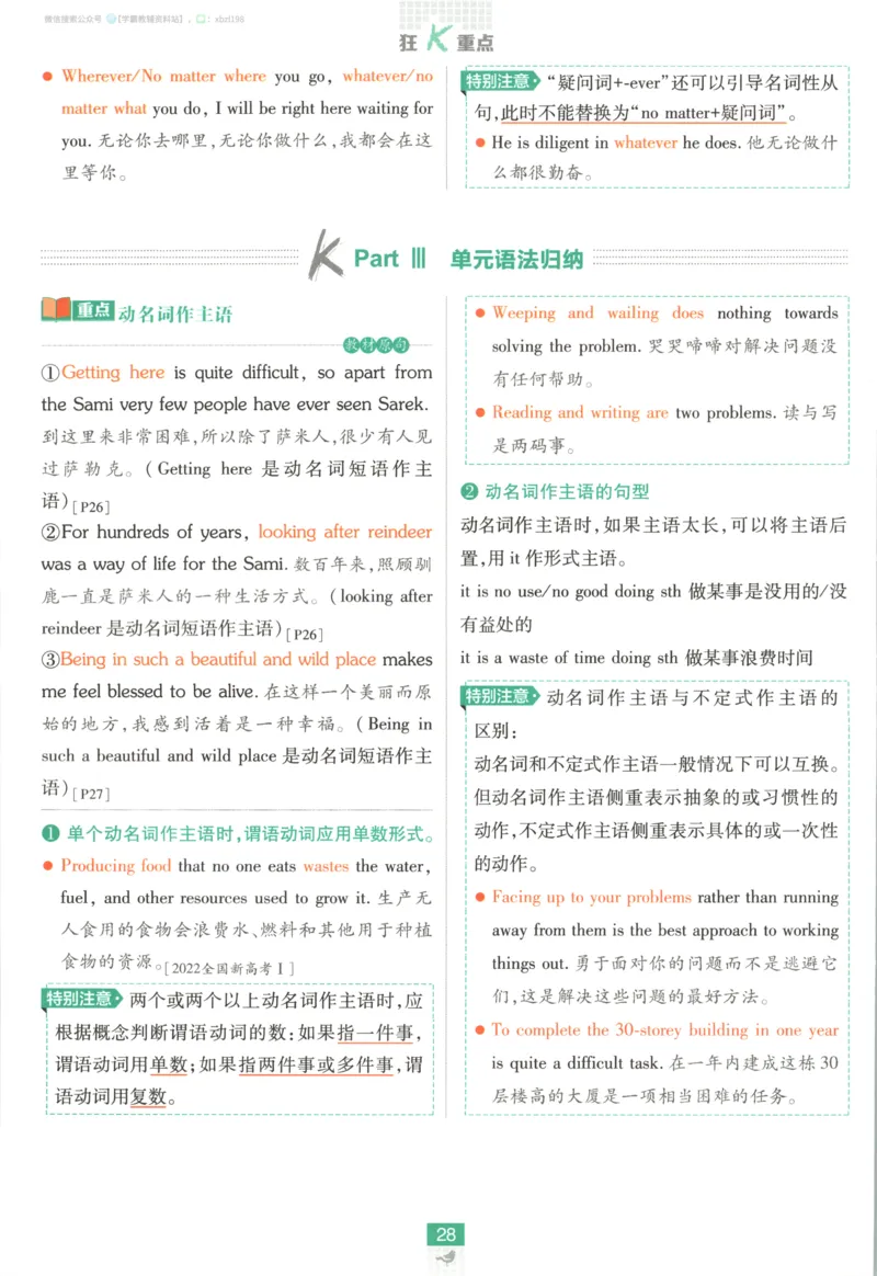 狂K重点_2026版高中必刷题_英语_2026版高中必刷题英语《人教》_2026版高中必刷题英语选修一二合订人教版