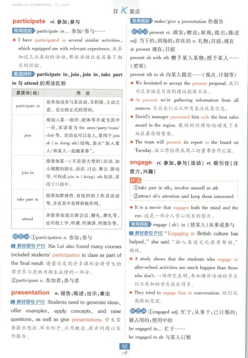 狂K重点_2026版高中必刷题_英语_2026版高中必刷题英语《人教》_2026版高中必刷题英语选修一二合订人教版
