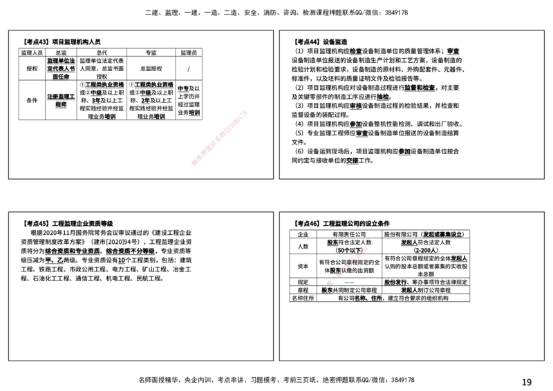 法规（打印版）_监理工程师_2025监理工程师_2025年监理工程师SVIP_2025年监理概论法规SVIP_04-冲刺串讲✿考点强化✿小灶集训_01-概论《核心考点进阶》张老师YL_讲义