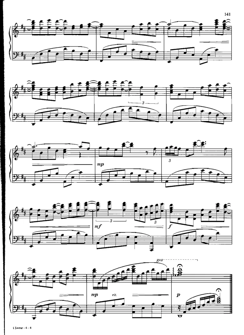 国外流行钢琴独奏_一万首著名钢琴曲谱哈农贝多芬合集视频教学电子版高清无水印可打印_06影视钢琴谱合集_影视主题曲钢琴谱