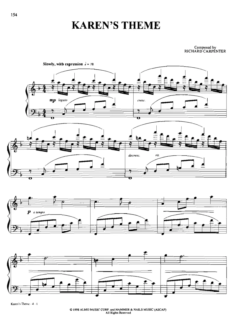 国外流行钢琴独奏_一万首著名钢琴曲谱哈农贝多芬合集视频教学电子版高清无水印可打印_06影视钢琴谱合集_影视主题曲钢琴谱