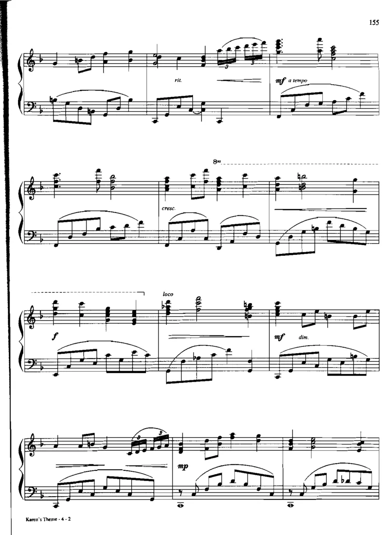 国外流行钢琴独奏_一万首著名钢琴曲谱哈农贝多芬合集视频教学电子版高清无水印可打印_06影视钢琴谱合集_影视主题曲钢琴谱