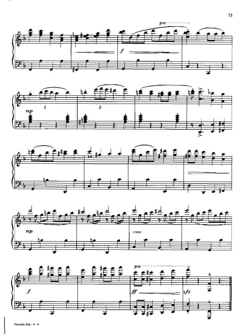 国外流行钢琴独奏_一万首著名钢琴曲谱哈农贝多芬合集视频教学电子版高清无水印可打印_06影视钢琴谱合集_影视主题曲钢琴谱