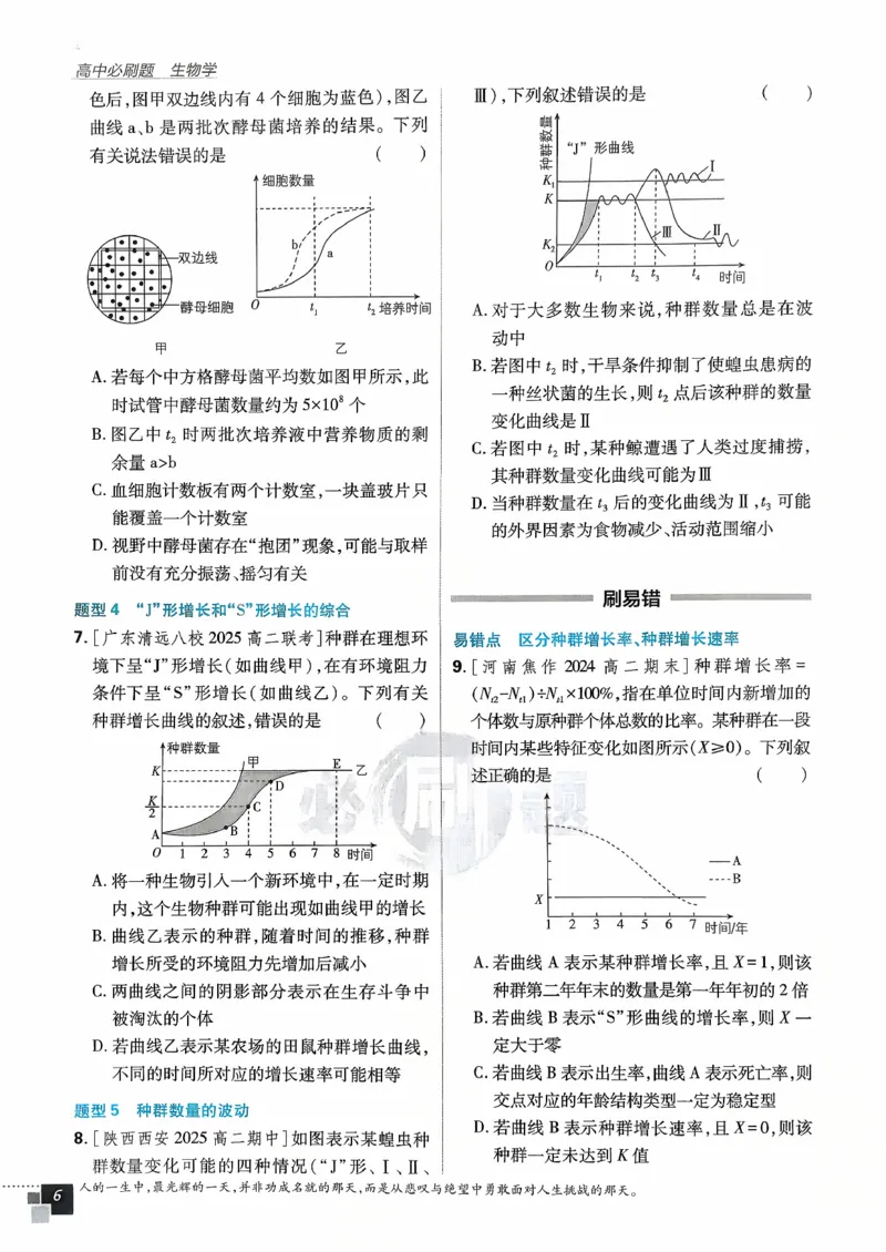 主书生物选修2_生物_2026版高中必刷题生物人教版_2026春高中必刷题生物选修2RJ