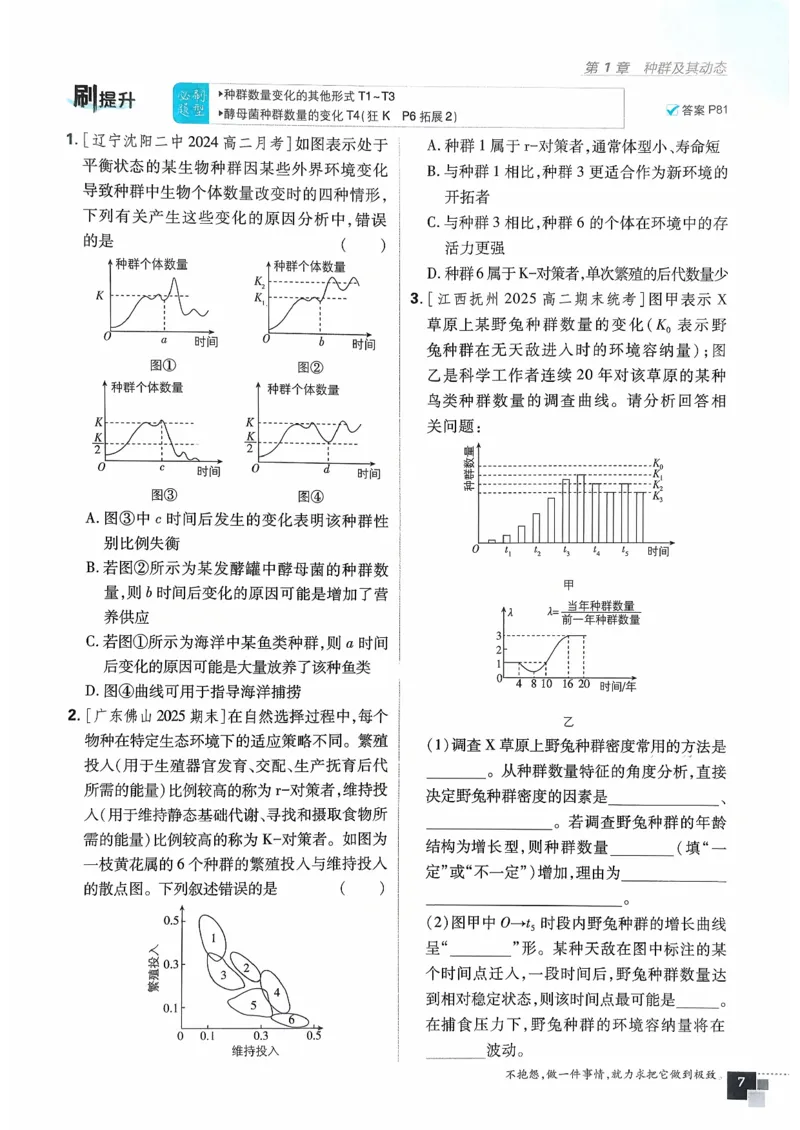 主书生物选修2_生物_2026版高中必刷题生物人教版_2026春高中必刷题生物选修2RJ