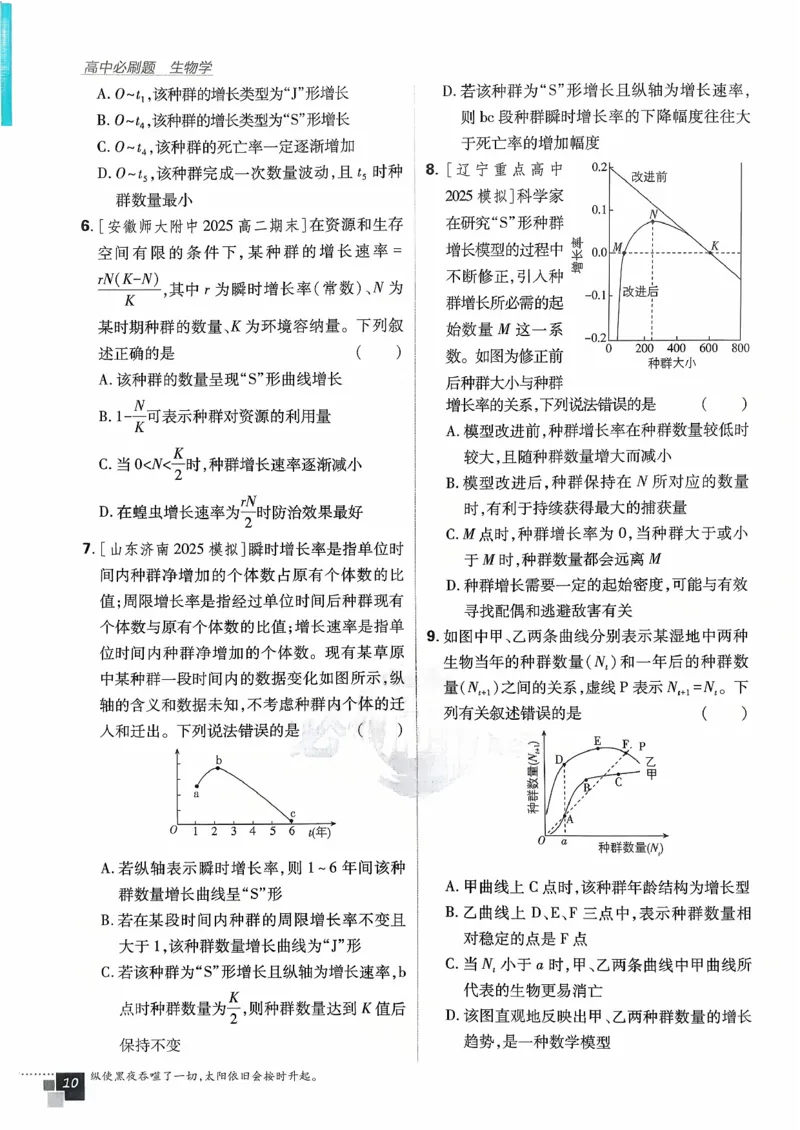 主书生物选修2_生物_2026版高中必刷题生物人教版_2026春高中必刷题生物选修2RJ