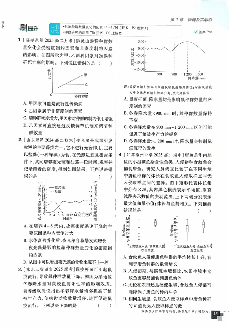主书生物选修2_生物_2026版高中必刷题生物人教版_2026春高中必刷题生物选修2RJ