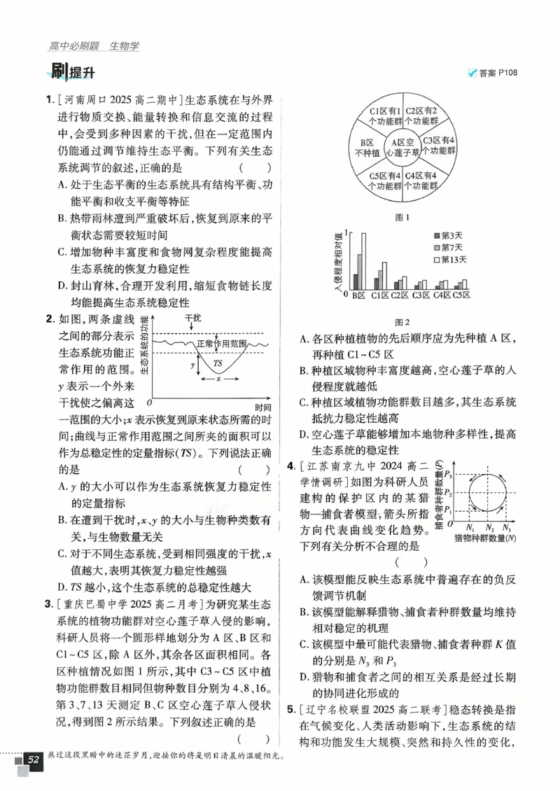 主书生物选修2_生物_2026版高中必刷题生物人教版_2026春高中必刷题生物选修2RJ