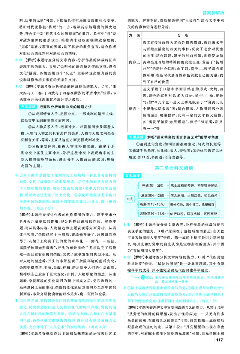 第二单元_2026版高中必刷题_语文_05.2026春高中必刷题语文选修下_答案语文选修下