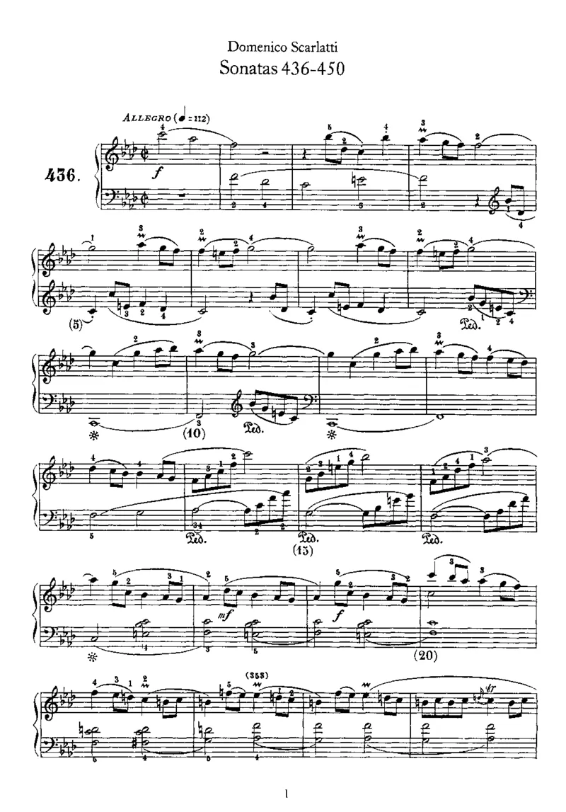 斯卡拉蒂钢琴奏鸣曲全集500首第436-450首ScarlattiSonatas钢琴谱_一万首著名钢琴曲谱哈农贝多芬合集视频教学电子版高清无水印可打印_1古典钢琴知名音乐家谱_斯卡拉蒂钢琴谱全集