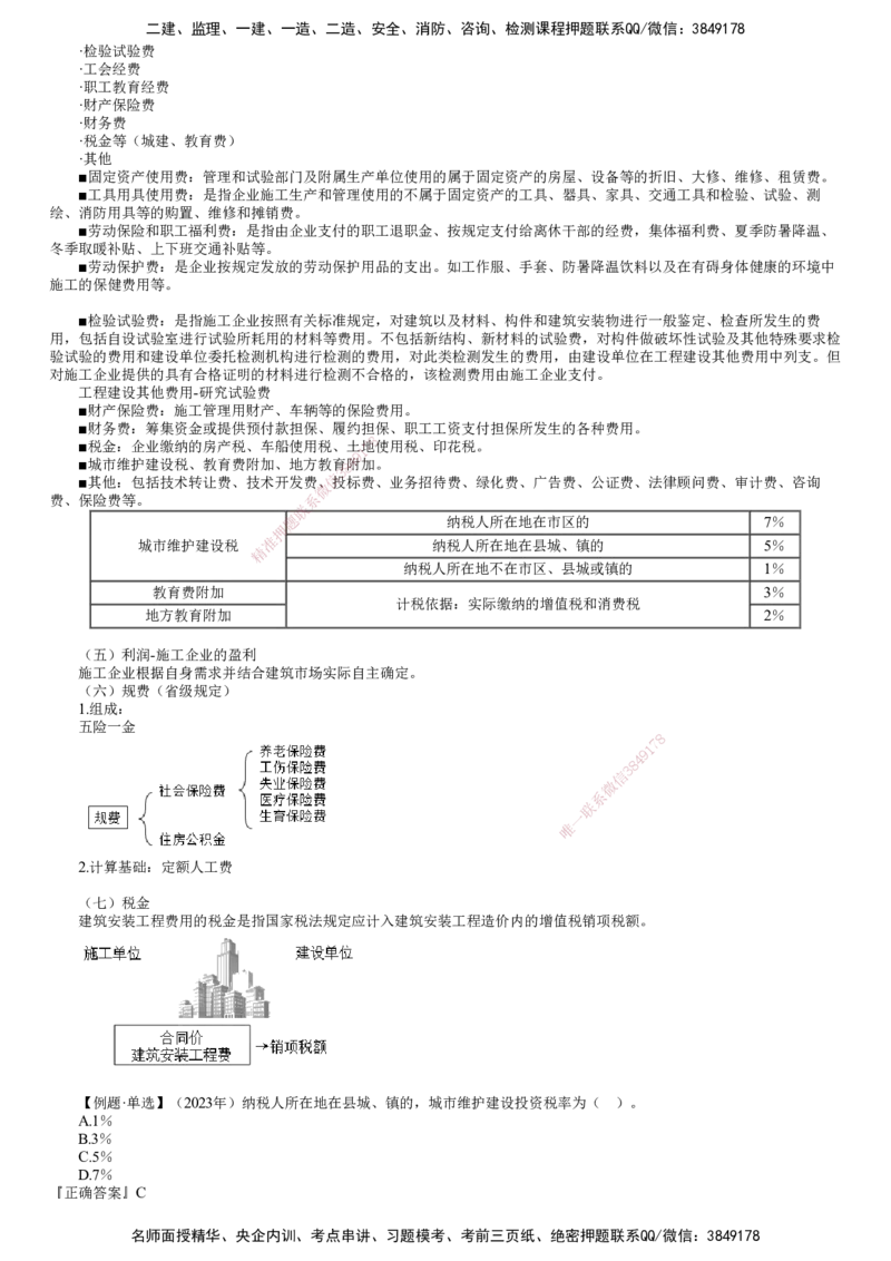 第01讲　概述、建筑安装工程费用的组成_监理工程师_2025监理工程师_2025年监理工程师SVIP_2025年监理土建控制SVIP_02-基础精讲✿高端面授✿深度强化_投资控制（土建）（2025）