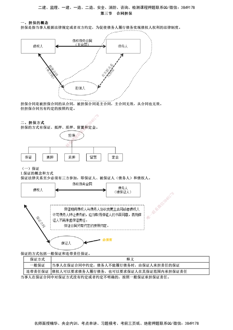 第03讲　合同担保_监理工程师_2025监理工程师_2025年监理工程师SVIP_2025年监理合同管理SVIP_02-基础精讲✿高端面授✿深度强化_06-合同《教材精讲班》尹嘉JG