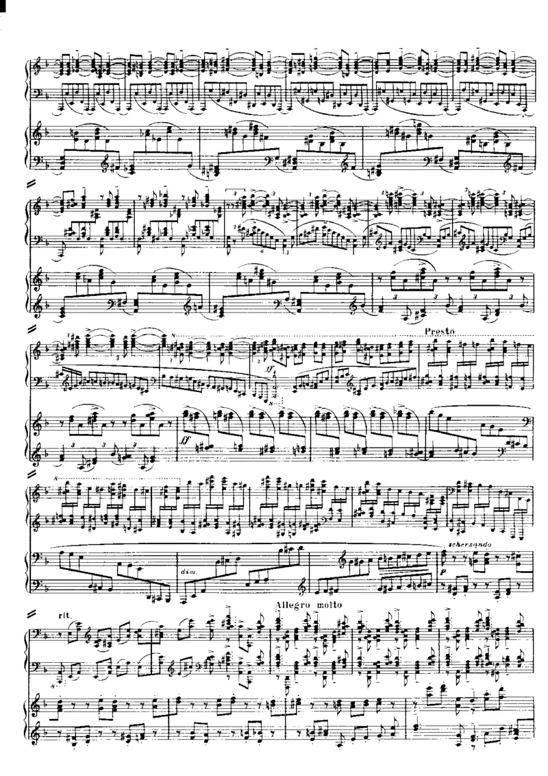 拉赫玛尼诺夫第三钢琴协奏曲总谱完整版_一万首著名钢琴曲谱哈农贝多芬合集视频教学电子版高清无水印可打印_08名曲总谱合集