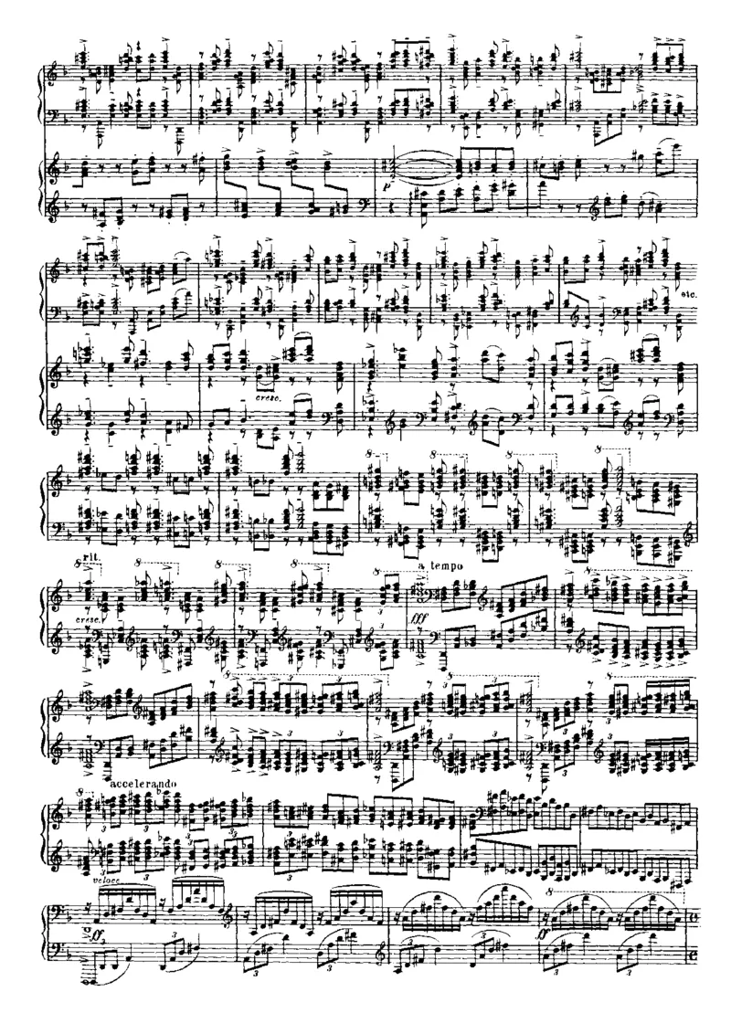 拉赫玛尼诺夫第三钢琴协奏曲总谱完整版_一万首著名钢琴曲谱哈农贝多芬合集视频教学电子版高清无水印可打印_08名曲总谱合集