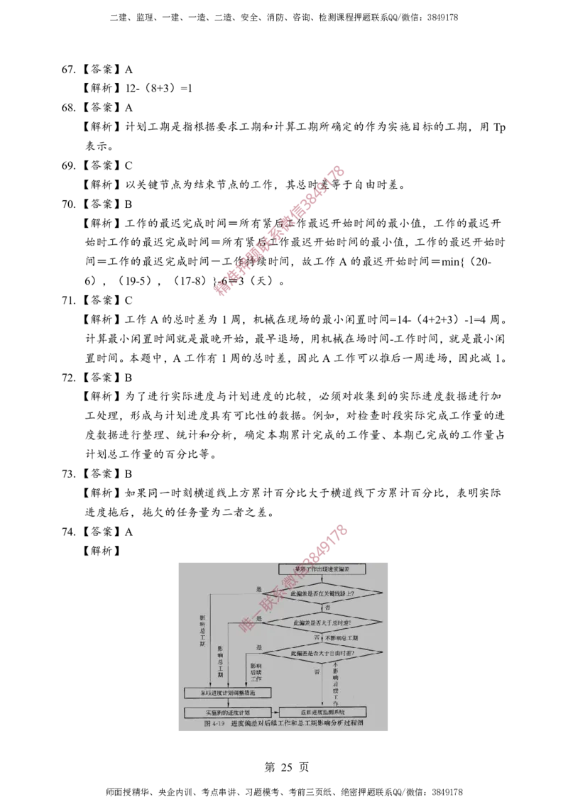土建控制-考前铂金A卷_监理工程师_2025监理工程师_2025年监理工程师SVIP_2025年监理土建控制SVIP_05-考前密训✿央企特训✿机构普押_41-控制《考前铂金AB卷》SMR推荐