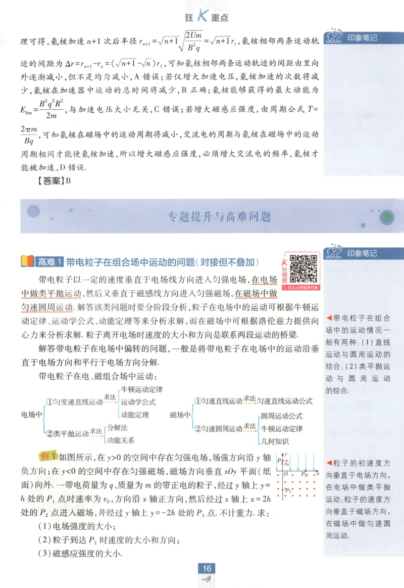 狂K重点_2026版高中必刷题_物理_2026版高中必刷题物理教科版_2026版高中必刷题物理选择性必修二（教科版）