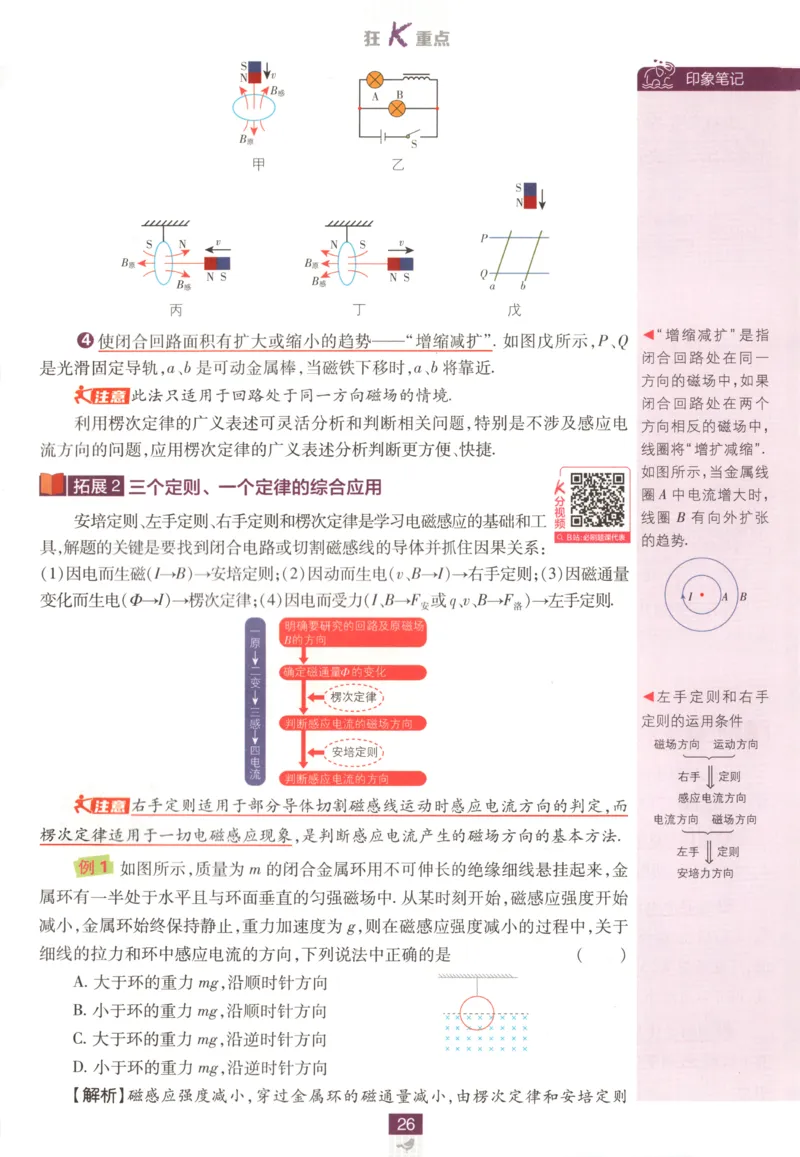 狂K重点_2026版高中必刷题_物理_2026版高中必刷题物理教科版_2026版高中必刷题物理选择性必修二（教科版）