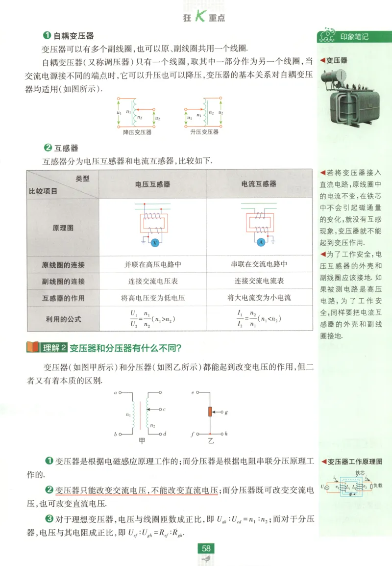 狂K重点_2026版高中必刷题_物理_2026版高中必刷题物理教科版_2026版高中必刷题物理选择性必修二（教科版）