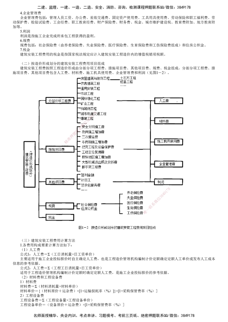 第01讲　建筑安装工程费用项目组成和计算_监理工程师_2025监理工程师_2025年监理工程师SVIP_2025年监理土建案例SVIP_02-基础精讲✿高端面授✿深度强化_专题四　造价控制