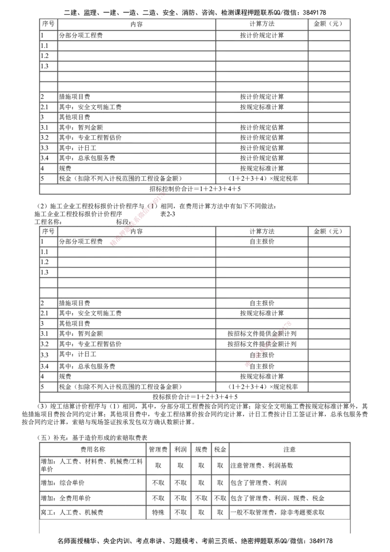 第01讲　建筑安装工程费用项目组成和计算_监理工程师_2025监理工程师_2025年监理工程师SVIP_2025年监理土建案例SVIP_02-基础精讲✿高端面授✿深度强化_专题四　造价控制