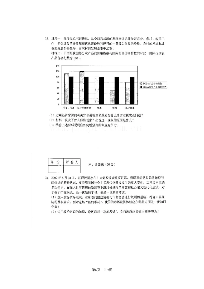 2002年上海高考政治真题及答案(图片版)_zz20高中真题试卷_政治高考真题试卷_旧1990-2007&middot;高考政治真题_1990-2007&middot;高考政治真题&middot;PDF_上海